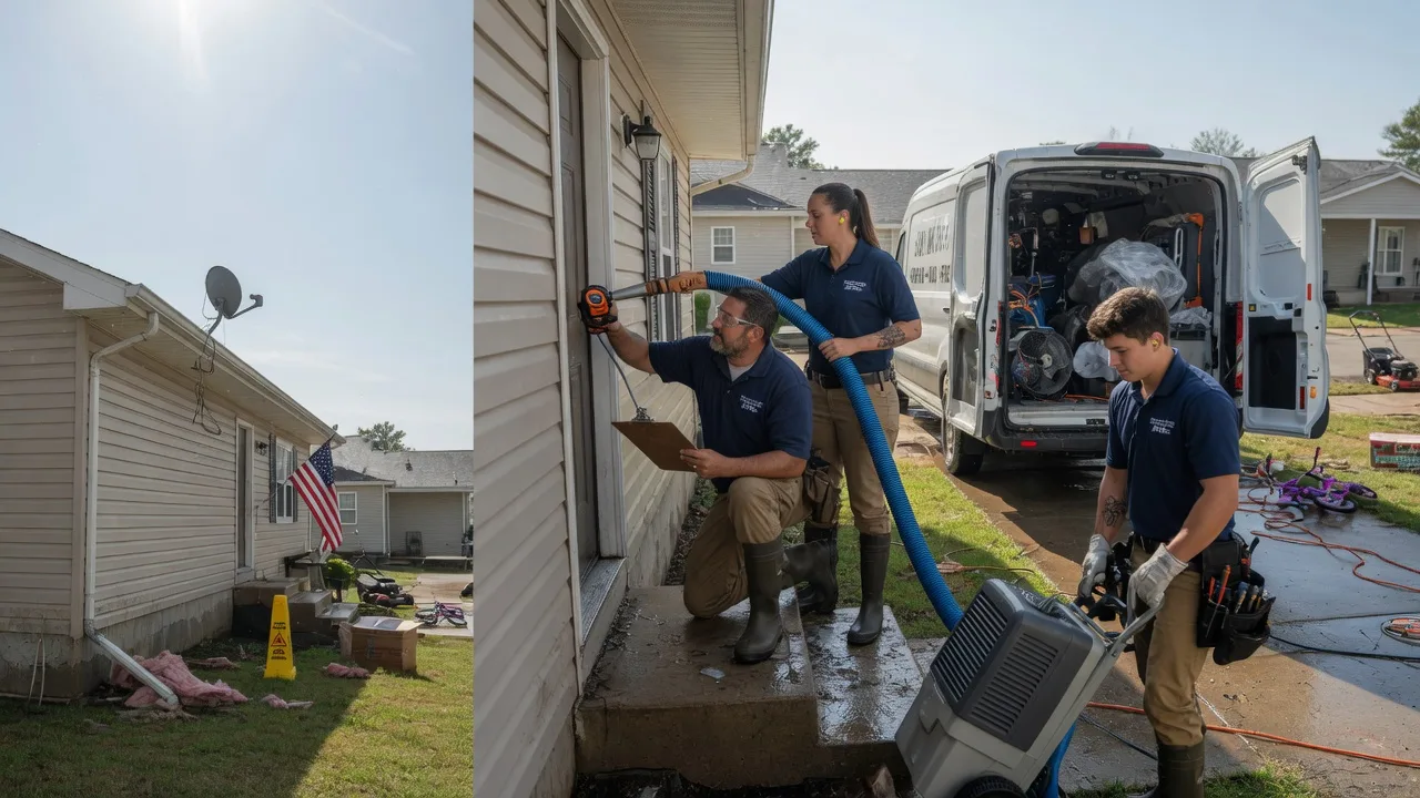 Ceiling Water Damage Restoration in Cloverdale, IN near me